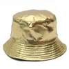 Gold Sliver Shiny Metallic Buckethat Fishman Hat Casquettes de pêche Femmes Mens Party Dancing Hats