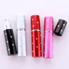 5ml Butelka Perfumy Przenośne Mini Aluminiowe Butelki Refillable Spray Puste Pojemniki do makijażu Z Atomizer dla Podróżnik Party Favor Rra4458