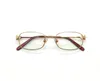 جديد تصميم الأزياء النظارات البصرية 2606218 مربع إطار معدني بسيط نمط شعبية خفيفة الوزن ومريحة لارتداء النظارات الشفافة