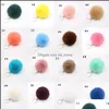 Sieraden accessoires baby, kinderen moederschap 40 kleuren 8 cm konijnenbont bal sleutelhangers pompom pluche auto sleutelhanger handtas sleutelhanger hanger Z5118