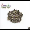 M 4Mm 6Mm Metal Round Loose Spacer Beads For Jewelry Making Diy Bracelet Necklace Accessories Wholesale Wmtnnm Yqmir Obafu