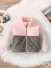 Manteau en flanelle coupé-cousu avec fermeture éclair pour bébé SHE