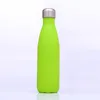 500 ml Matte Rubber Verf Dubbelwandige fles Vacuüm Geïsoleerde Thermosfles Water Koud Houden 24 uur Cup wk689