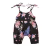 Jumpsuits 018m Baby Summer Odzież Born Girls Floral Romper Fashion Sleveless Bawełniany swobodny kombinezon3106187