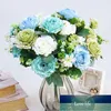 Decorative Flowers & Wreaths 1pcs Rose Bouquet Twelve Piece Lifelike Fake Artificial For Home Wedding Store1 Factory price expert design Quality Latest Style