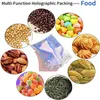 100ピース/ロットプラスチック再販可能な臭い袋アルミホイル袋耐久ホログラフィックジッパーポーチ包装食品ジュエリーストレージ