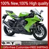 Motorcycle carrosserie voor Kawasaki Ninja ZX1000C ZX-10R ZX 10R 10 R 1000 CC 2008-2010 Body 56NO.52 ZX10 1000CC ZX10R 08 09 10 ZX1000 2008 2009 2010 Fairing Kit Groen Glanzend