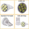 100 stks 12 V Groene Auto Lampen T10 W5W 194 192 168 2825 Wedge 8SMD 1206 LED Vervanging Lampen Auto Interieur Reading Map Dome Light