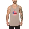 MuscleGuys nya ankomst Bodybuilding Stringer Tank Topp Mens Fitness Kläder Singlet Sportkläder Muskel TankTop Gym SHIRTS 210421