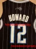 Stitched Vintage Dwight Howard Sydd tröja svart broderi storlek XS-6XL Anpassad alla namnnummer baskettröjor