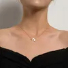 Choker Chokers moda luksus czarny kryształowy łańcuch łańcucha koralików dla kobiet kwiat lariat zamek biżuteria przyjęcie urok Bloo22