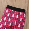 Lioraitiin 0-12m 3pcs Baby Girls Boys Casual Christmas Tree Print Long Sleeve Bodysuit Tops+pants+hat Cap Clothes Sets G1023