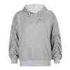 Sweat à capuche à manches longues à manches longues surdimensionnées pour filles Vêtements d'hiver Harajuku Pull épais Sweat-shirt pour femme Automne Tops chauds 210415