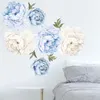 stickers muraux fleurs roses