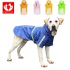 개 방수 비옷 애완 동물 재킷 불독 방풍기 푸들 Pug Bichon 강아지 코트 레인웨어 고품질 개 비옷 PU S-5XL 211007
