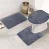 Miękka łazienka Carpet Set Home Toaleta Pokrywa pokrywa Dywan Toliet Combka Sprzedane Kolor Pokój Dywanowy Mata do wanna Decor Pad 210724