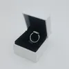 925 Sterling Silver CZ Diamond Disc Wedding Ring Women Gift Jewelry for Pandora Signature Pave Rings Original Box set