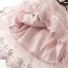 2020 bébé vêtements d'été bébé fille enfant en bas âge filles maille robe fleur robe enfants tenue décontracté vêtements enfants robes de soirée 2-7Y Q0716