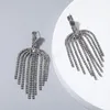 Brillant Long Strass Gland Boucles D'oreilles Pour Les Femmes De Haute Qualité De Mode Cristal Bijoux Accessoires Partie