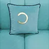 Letter Square Cushion Designer Dekorativ kudde Luxurys Designers Cushion Fashion Pillow Home Dekorera fyra s￤songer D2110147Z