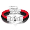 Personalized Letter A-Z Couple Bracelets for Women Men Heart Wing Charm Magnetic Clasps Lock Key Friendship Jewelry 2pcs/set