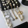 Necklace short pearl chain orbital necklaces clavicle chains pearlwith women's jewelry gift2050