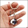 Keychains Fashion Aessories 12 Constellation Time Stone Retro Keychain Double-Sided Glass Ball Charm Metal Keyring Creative Men Women Jewelr