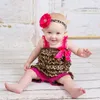 Colorful Lovely Rompers For Baby Girls Pink Ruffle Lace Romper Toddler Infant Jumpsuit Birthday Po Prop Costume Jumpsuits1067236