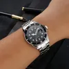Wristwatches Mens Wrist Watches 2021 Top Fashion Military Stainless Steel Date Sport Quartz Analog Dial Calendar Wristwatch Men