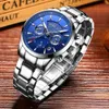 CRRJU Top Fashion Luxury brand watches men Fashion casual charm chronograph cool sport mens quartz wrist watch waterproof 30M 210517