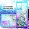 Liquid Glitter Diamond Cases For Samsung A52 5G 4G Hybrid Hard PC Soft TPU Shockproof Protective Cover