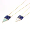 Pendant Necklaces 2021 April Arrival Big Triangle White Green Color Necklace Women's Fashion Jewelry Wholesale