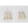 Sommarflicka baby ärmlös kostym söta kläder två stycken kjol set 210515