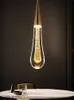 Kroonluchters yoogee luxe drop crystal kroonluchter voor eetkamer home decor gouden verlichting armatuur grote trap led lustres