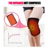 Heated Knee Brace Wrap Support Portable Infrared Heating Pad Winter For Pain Relief US Plug Elbow & Pads