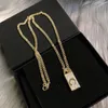 Womens Designer Necklace Pearl Lady Tag Necklaces Diamonds Brand Women Golden Fashion Luxury Elegant Weote