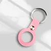 Key Chains Silicone Case Protective Cover Shell for Airtags Air Tags Locator Tracker Anti-lost Device Protector Anti Scratch Fall Fashion Keychain Ring Accessories