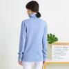 Otoño Invierno OL Temperament Casual Pullover Cuello alto Slim Fit Sweater Mujer Color sólido All Match Base Interior Knit Top 210520