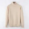 Mens tröja Vinterfleece tjock halv blixtlås Hög hals varm pullover kvalitet smal stickad ulldesigner stickning casual hoppare zip märke bomullsweatshirt asiatisk storlek