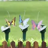 Solarenergie tanzende fliegende Schmetterlinge Gartendekorationen flatternde Vibration fliegen Kolibri FlyingBirds Hofdekoration lustige Spielzeuge SN3390
