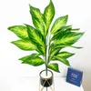 75cm 26 Leaves Large Artificial Tree Tropical Monstera Plants Fake Palm Leafs Plant Plastic Shrubs Foliage For Desk Garden Decor 210624