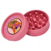 HONEYPUFF Biodegradeable Material Plastic Grinder Diameter 40MM 2 Layer Multicolor Durable Herb Grinders Wholesale