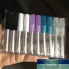 Garrafas de embalagem 10 pcs 1.3ml Tubos de brilho labial vazio tubos de glaze azul recipiente de pestanas de mascara