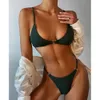 Sexig bikini Kvinnor Baddräkt Kvinna Badkläder Två Pieces Set Bather Brasilianska Badkläder Sommarstrand Wear Swim Lady 210521