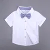 Summer style baby boy clothing sets newborn infant clothes 2pcs short sleeve shirt + suspenders shorts gentleman suits