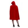 Casual Dresses European And American Halloween Little Red Riding Hood Costume Adult Cosplay Dress Party Wear Shawl