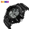 Skmei спортивные часы мужчины светодиодные цифровые часы двойной дисплей Открытый 50 м водонепроницаемый наручные часы военного Relogio Masculino 1029 Q0524