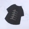 Vêtements pour chiens Designer de mode T-shirt d'impression de lettres minces pour chiens Chats Vêtements Taille Plus Rose Noir Bleu