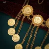 Łańcuchy Turkish Tassel Monety Naszyjnik złota Plane arabskie kobiety039s łańcuch na Bliskim Wschodzie Tuten luksus bijoux prezent1687469