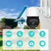 5MP Mini PTZ WIFI Velocidade Dome IP Câmera de IP Ao Ar Livre 4x Zoom Digital Ai Detecção Humana DIY Alarme Voz CCTV